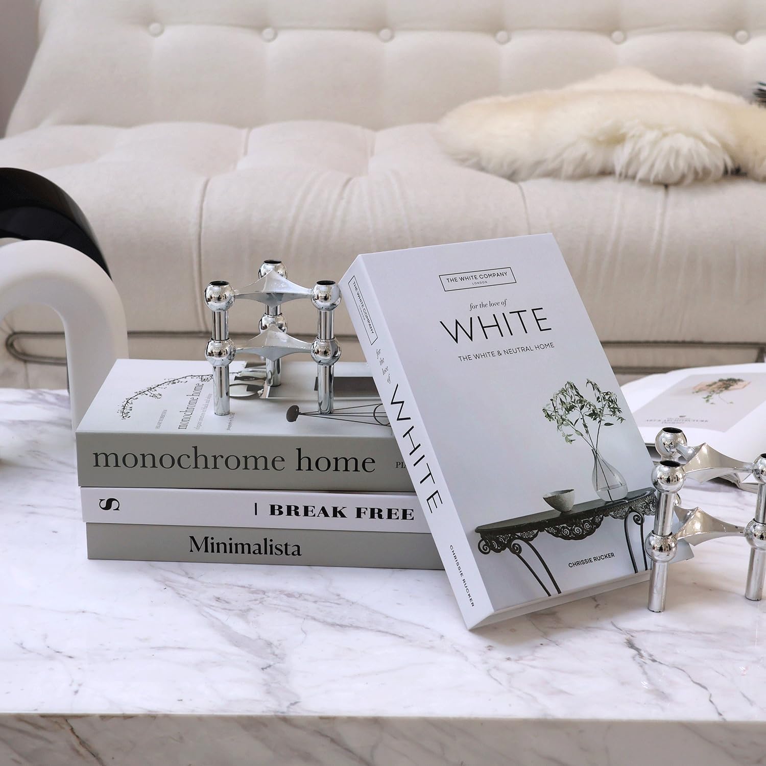 Azonee Decorative Fake Books, 4 Pcs Faux Books for Home Decoration, Coffee Table Decor, Non-Functional, Cannot Be Opened or Used for Storage - Image 2