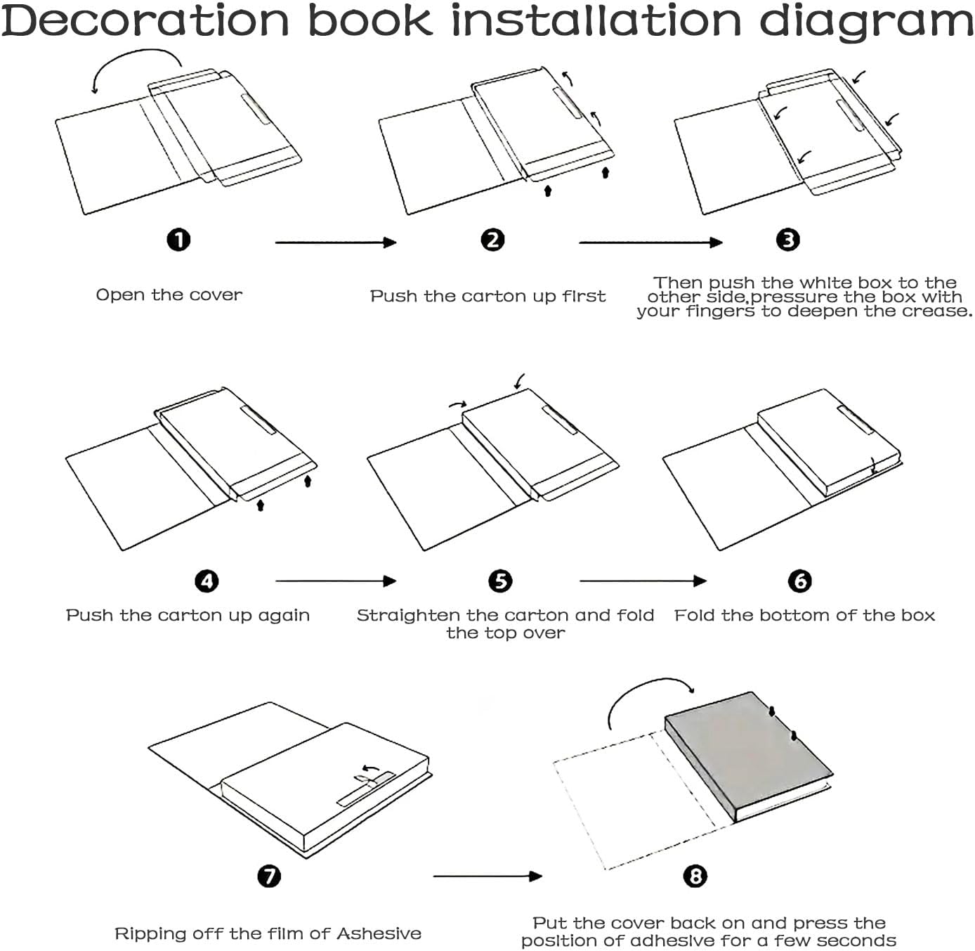 Azonee Decorative Fake Books, 4 Pcs Faux Books for Home Decoration, Coffee Table Decor, Non-Functional, Cannot Be Opened or Used for Storage - Image 5