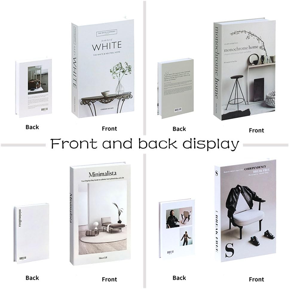 Azonee Decorative Fake Books, 4 Pcs Faux Books for Home Decoration, Coffee Table Decor, Non-Functional, Cannot Be Opened or Used for Storage - Image 6