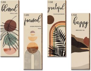 Boho Wall Art Prints 11 x 4 x 1 Inc...