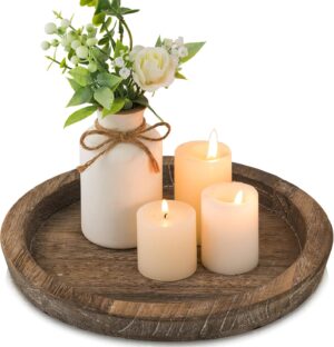 Hanobe Candle Plate Holder Tray: Ro...
