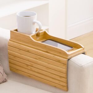 Couch Cup Holder, Natural Bamboo So...