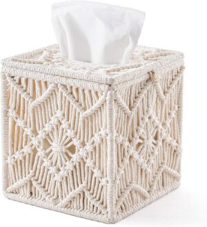 KASTWAVE Square Tissue Box Cover, B...