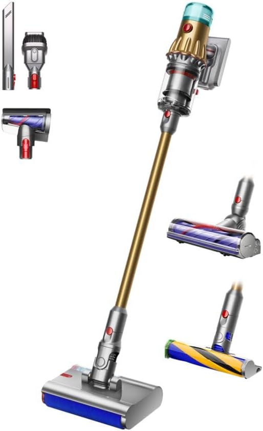 Dyson V12S Detect Slim Submarine Complete Wet & Dry Cordless Vacuum Cleaner (Gold) | 2 years Dyson warranty - UAE version