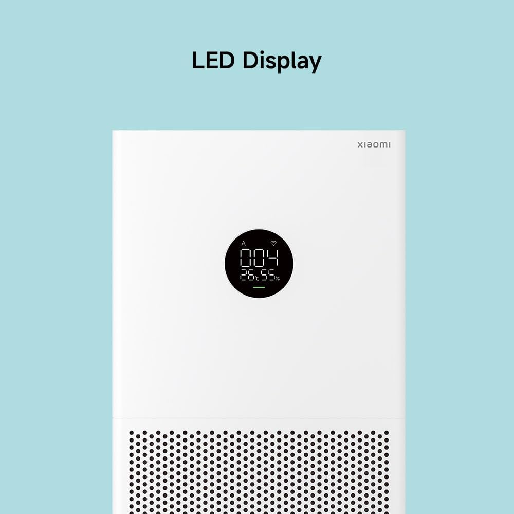 Xiaomi Smart Air Purifier 4 Lite with 75m² Coverage, App/Voice Control, Suitable For Large Room, 360 m³/h PCADR, Oled Touch Screen Display - Mi Home App, Works With Alexa - White - Image 10