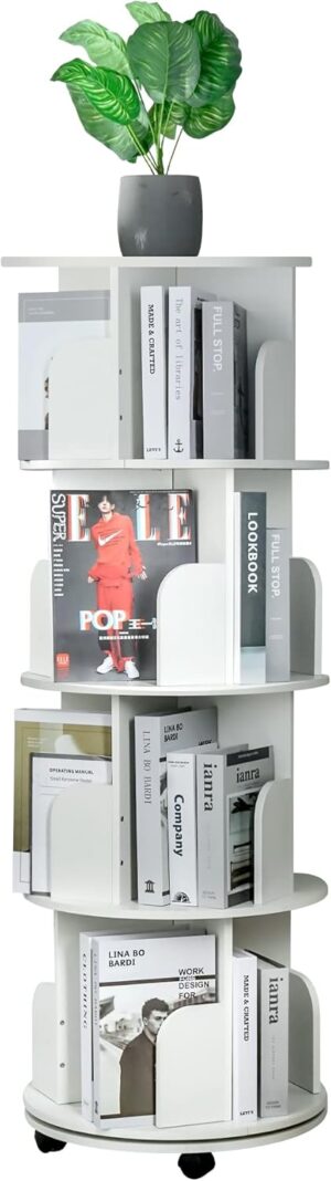 yeshine 4-Tier 360° Rotating Books...