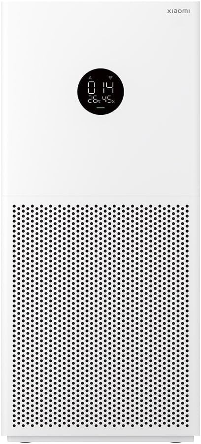 Xiaomi Smart Air Purifier 4 Lite with 75m² Coverage, App/Voice Control, Suitable For Large Room, 360 m³/h PCADR, Oled Touch Screen Display - Mi Home App, Works With Alexa - White