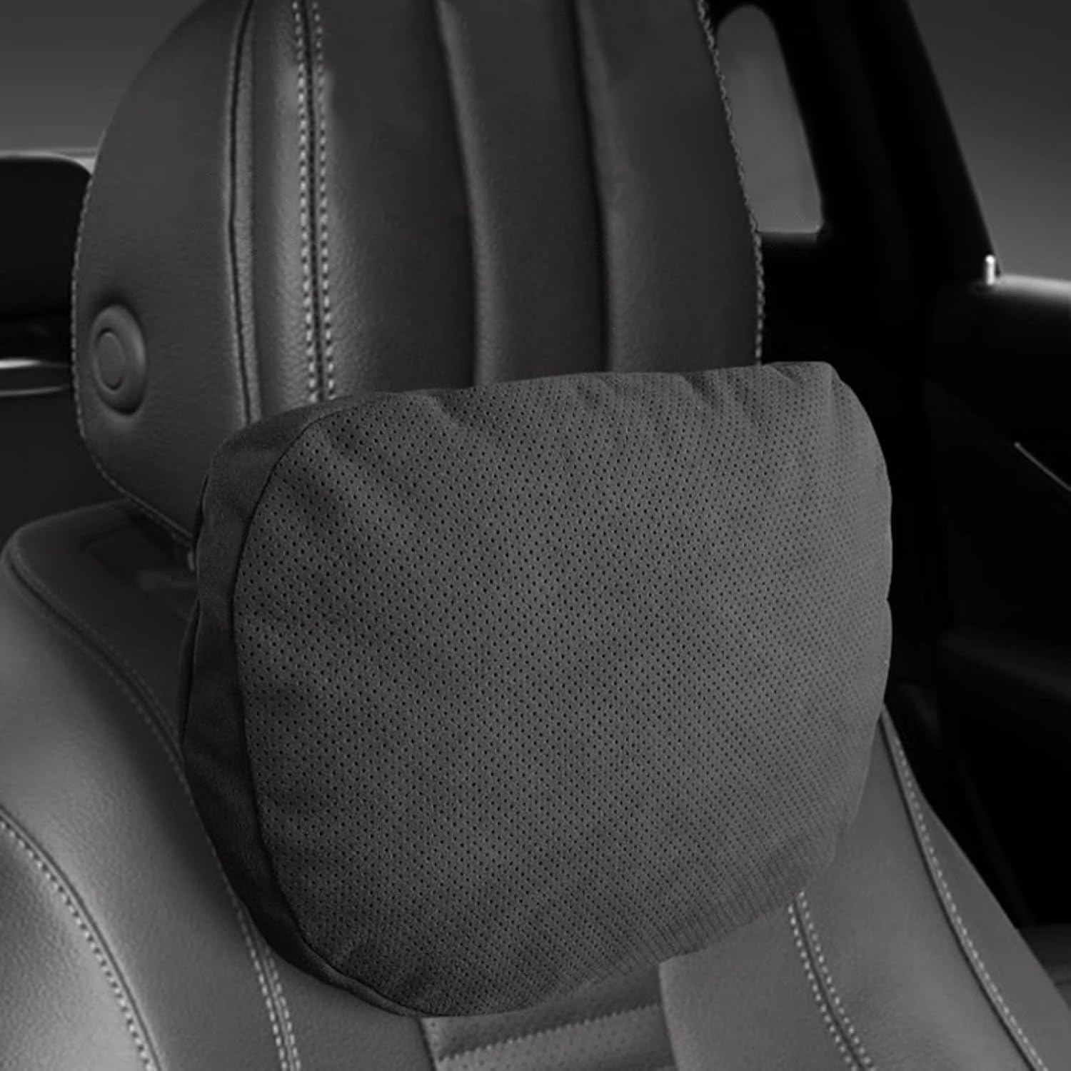 THMINS Car Neck Pillows, for headrests,for Travel Interior Accessories and Suede Support Head Pillows, Balance Neck Pillow Designed to Relieve Neck Pain and Muscle Tension
