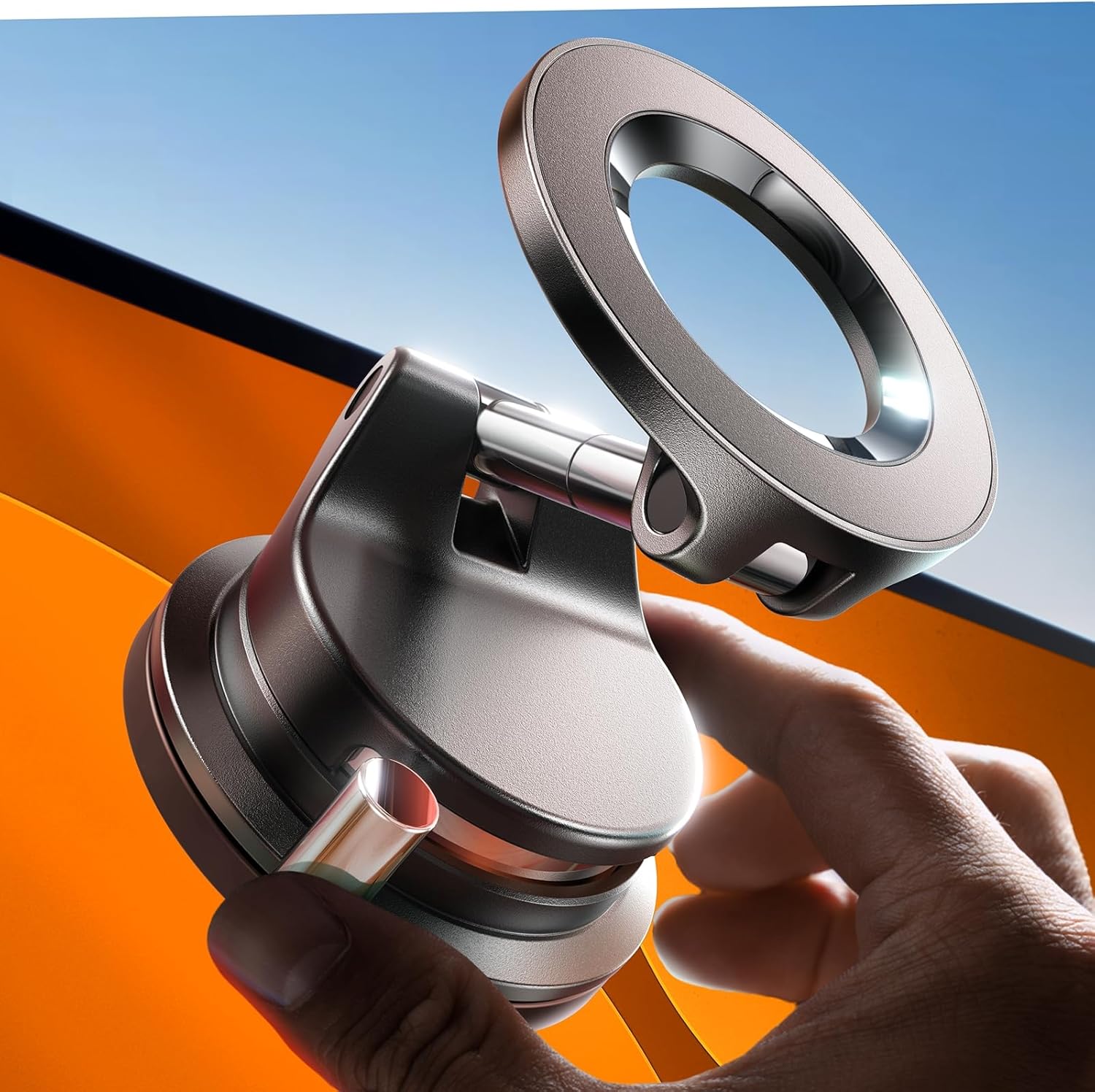 LISEN for 2026 Magsafe Car Mount, Suction Mobile Holder for Car, Car Phone Holder Magnetic, Gift for Men, Car Accessories Interior for iPhone 17 16 15 14 13 Pro Max حامل موبايل للسيارة