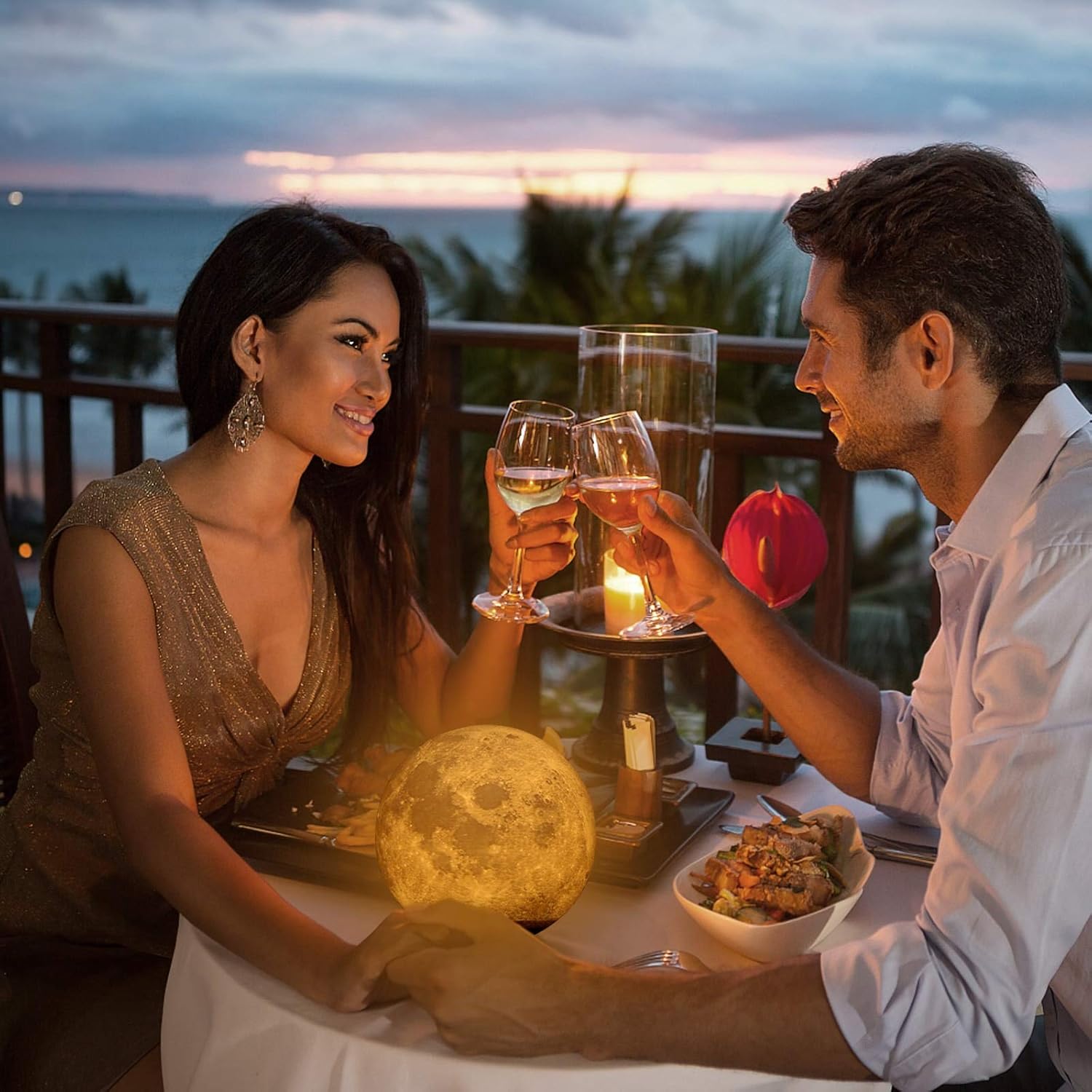 PeacePlanet Floating Moon Lamp, Gift, LED Table Lamp, Levitate & Rotate in Air, Night Light, Multicolor, Touch Control, Gift for Girlfriend, Mom, Birthday, Anniversary, Home Décor, Office - Image 6