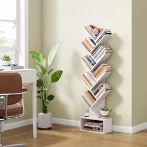 Hoctieon 9 Tier Tree Bookshelf, Tal...