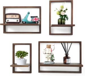 PHOENANCEE Square Floating Shelves,...