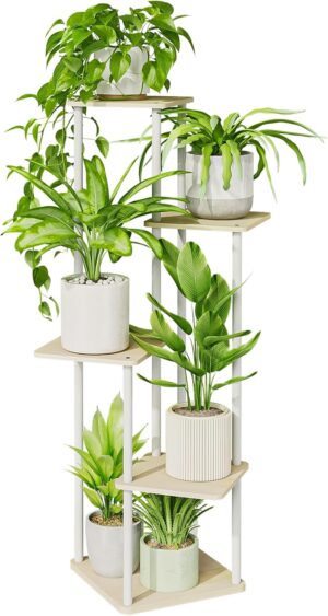 Bamworld Corner Plant Stand Indoor,...