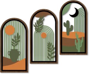 GraGra Boho Plant Wall Decor with C...