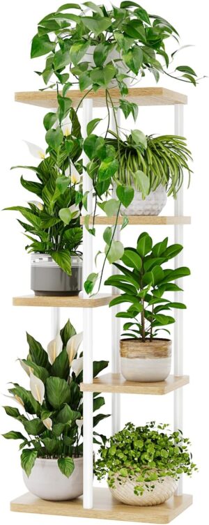 Bamworld Corner Plant Stand Indoor,...