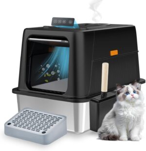 Angju Stainless Steel Cat Litter Bo...