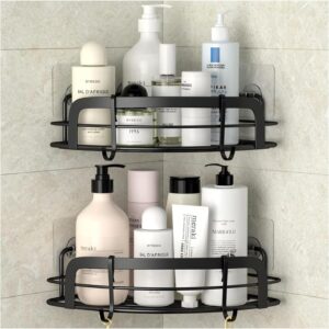 Black Metal Shower Caddy – Floati...
