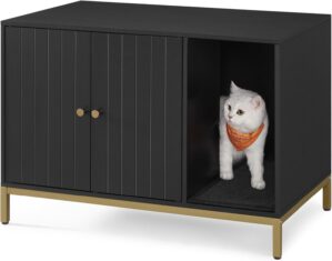 Feandrea Cat Litter Cabinet, Cat Ho...