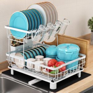 MAJALiS Dish Drainer Rack, 2 Tier D...