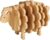 Tazweeq Creative Animal Shape Cup Coasters, Anti-SLI Tabletop Protection with Holder, Wood Minimalist Home Decor for New House Gift
