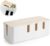 Bamboo Cable Management Box, Stylish Wooden Cord Organizer Box Hides Power Strip & Keeps Cords Untangled, Surge Protector Cover for Entertainment Center, Home Office, Computers, PC, Large Size