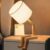 Azonee Cute Wooden Robot Desk Lamp – Unique Adjustable Table Lamp, Fun & Quirky Bedside Light for Kids’ Room, Dorm, Office & Home Décor, Whimsical Gift for Boys & Girls