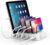 SOOPII Charging Station for Multiple Devices, 4-Port Charger Station with 6 Mixed Charging Cables, Desk Organizer Docking Station for Phones, Tablets and Other Electronics, USB