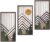 GraGra Boho Mountain Wall Art Set of 3, Boho Geometric Wood Wall Decor, Abstract Wall Art, Nature-Inspired Artwork, Mid-Century Modern Aesthetic for Living Room, Bedroom, Office, 11.8 x 6.1 inch