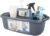 JiatuA Cleaning Supplies Caddy Portable Shower Basket Supply Organizer with Handle Plastic Bucket Tool Storage for Bathroom, Bedroom, Kitchen, College Dorm, Under Sink, Garden, Dark Gray