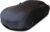 WinPower Car Cover Soft Stretch Fabric Anti-UV Dustproof Windproof Scratch-resistant Full Protection Universal for Sedan, Black