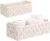 SKY-TOUCH Handwoven Macrame Storage Baskets,Woven Toilet Paper Basket with Handle for Bathroom Countertop, Storage Shelf for Bedroom, Living Room, Home (Ivory)