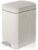 Orchid M® 10L Bathroom Trash Can with Lid, Press-Top Lid & Foot Pedal 2-in-1 Garbage Can, 2.6 Gal Plastic Wastebasket Soft Close, Dog proof, Slim Step-On Trash Bin for Kitchen/Office/Bedroom (White)