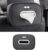 Car Tissue Box Holder with Adjustable Strap Compatible with BYD Leopard 5/8 Accessories, Electroplated Opening, Premium Leather Napkin Storage Box (Black)