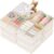 Drawer Organizer Clothes, 10 Pack Dresser Organizer for Baby Clothes, Underwear, Sock- Foldable Closet Organization and Storage Dividers Bins for Nursery, Bedroom (Beige, 10PACK)