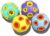 SCHITEC Dog Balls with Bell Sound, [4 Pack] Rubber Bouncy Fetch Ball for Puppies Small Dogs, 2” Interactive Pet Chew Toys
