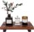 Wood Tray Pedestal Stand, Farmhouse Bathroom Decor Decorative Wooden Riser Small Kitchen Soap Dish Holder for Vanity, Counter, Sink – 9.8in x 6in x 1.6in