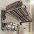 TERRIFI Suction Cup Towel Shelf for Bathroom, 60 cm Foldable Towel Rack with Bar and 7 Hooks, Wall-Mounted Towel Storage Organizer for Bathroom and Lavatory, Matte Black