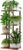 Bamworld Plant Stand Indoor, Corner 4 Tier Metal Plant Shelf for Multiple Plants, Tiered Flower Pot Stands for Patio Garden Balcony Living Room Bedroom, Brown