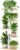 Bamworld Corner Plant Stand Indoor, 5 Tier Metal Plant Shelf for Multiple Plants, Tiered Flower Pot Stands for Patio Garden Balcony Living Room Bedroom, White