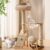 ROUNY Modern Cat Tree for Indoor Cats,Sisal Cat Scratcher Ball and Board with Scratching Posts,Space Capsule,Top Bed,Cat Gifts