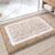 Color&Geometry Absorbent Bath Mat 60x 90 cm, Soft Bathroom Mat Non Slip, Machine Washable Bathroom Rug, Bathmat Bath Mats for Bathroom Bathtub (Beige)