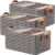 3 Pack Foldable Wardrobe Clothes Organizer with Steel Frame – Stackable Non-woven Fabric Storage Boxes with Handles for Jeans, Pants, Sweaters, Dresses & Closet Storage