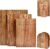Cutting Board Set of 3 – Premium Acacia Wood Cutting Board Book Shape with Stand, Decorative Kitchen Boards for Cheese, Meat, Vegetables & Charcuterie, Unique Gift for Housewarming & Weddings